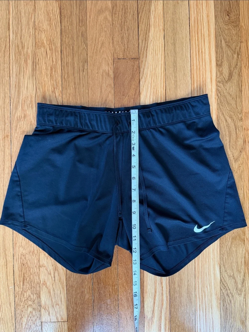 Nike Y2K Black Foldover Waist Low Rise Athletic Shorts